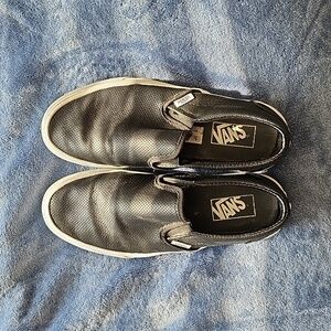 Womens Vans Slip-On Perf Leather Shoe